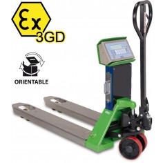 TRANSPALETA PEASADORA ATEX SERIE TPWX3GD ZONA 2 Y 22