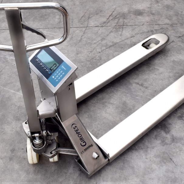 Transpaleta Pesadora Inoxidable TP410i WIDE