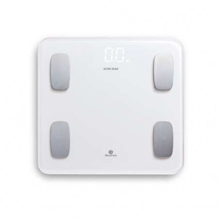 Balanza de baño con bluetooth para medir la grasa corporal Crystal