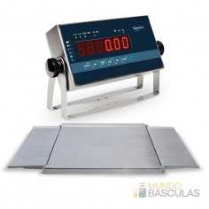 Báscula extraplana Inoxidable con 2 rampas plegables BVLS