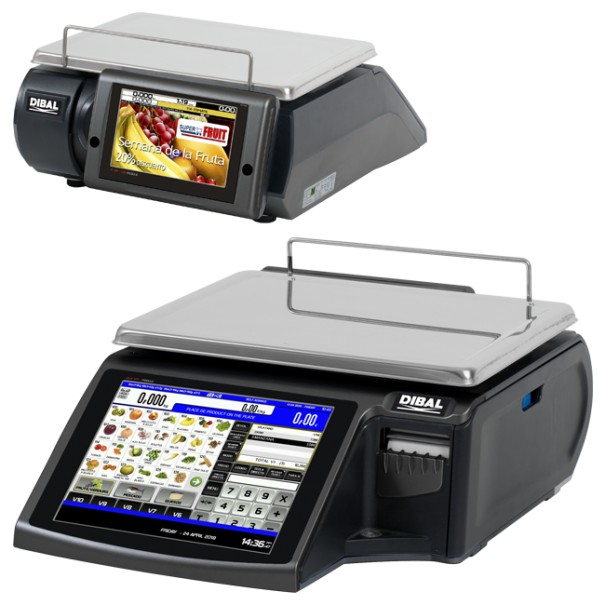 Balanza etiquetadora con pantalla táctil Dibal Serie D-900
