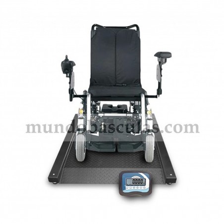 Báscula extraplana con dos rampas serie BVP para pesar personas en silla de ruedas